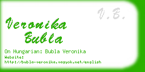 veronika bubla business card